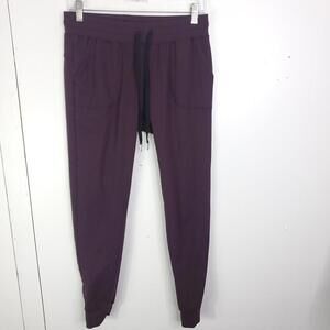 Zyia Pants‎ Womens Small Active Joggers Eggplant Purple Pull In Athleisure
